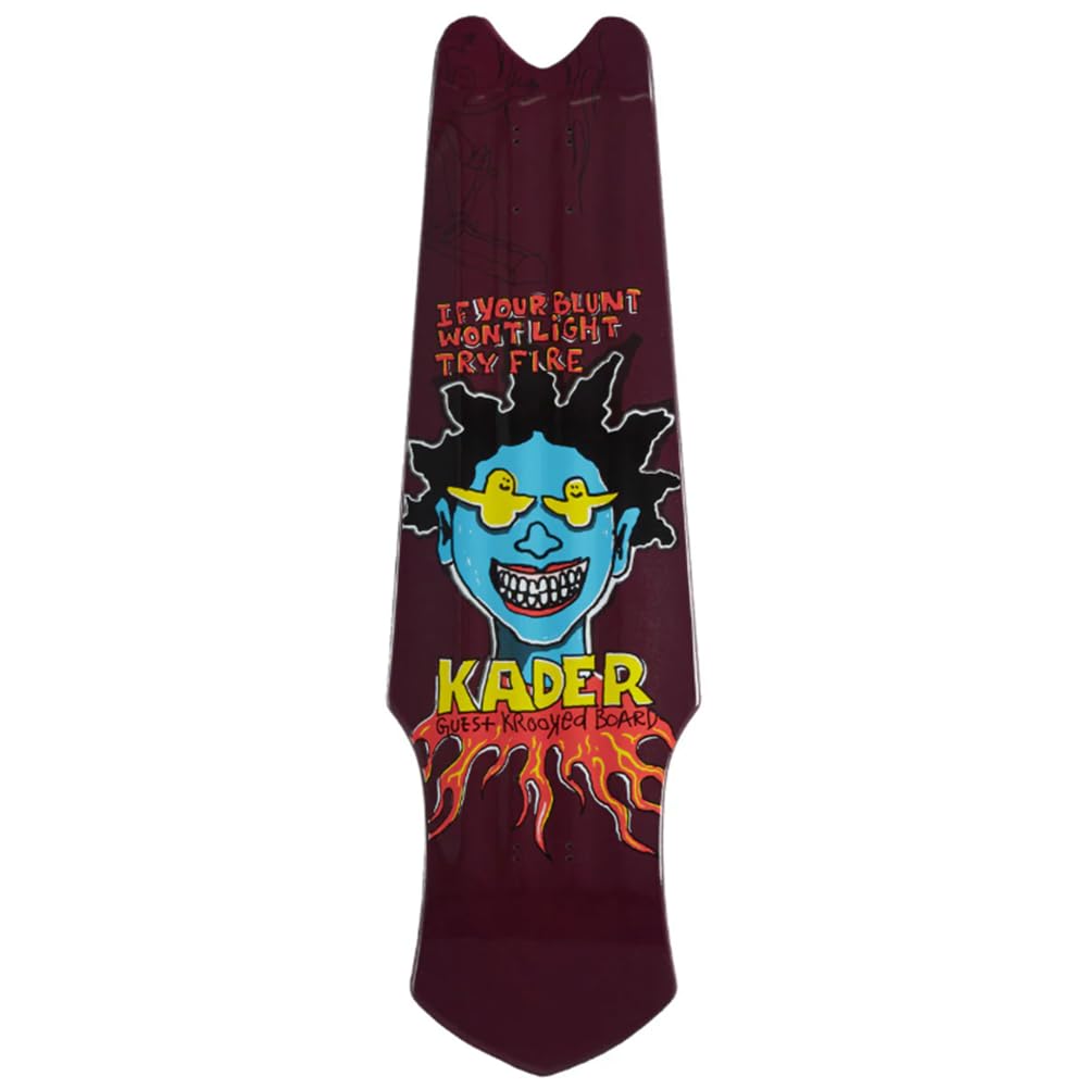 Amazon.com : Krooked Kader Guest Tri-Plane Skateboard Deck