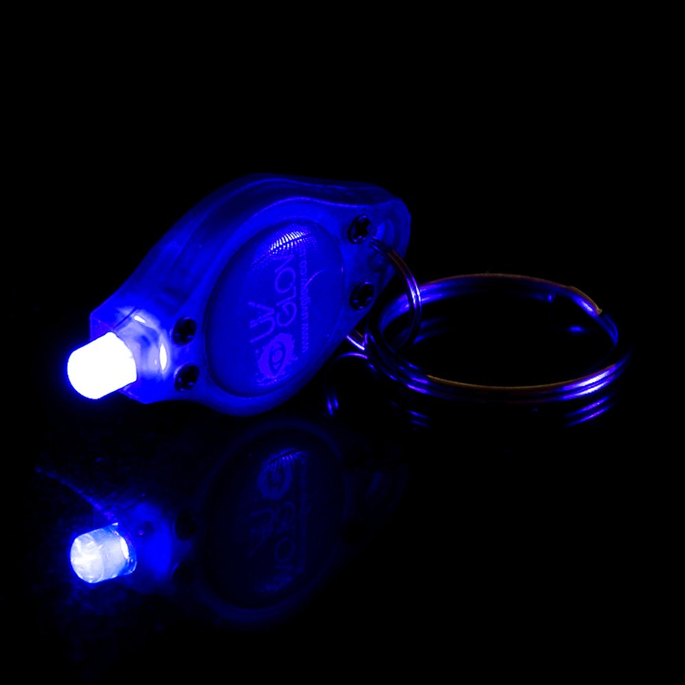 UV Keyring - Blacklight Spy Invisible Ink Torch Light - Also use for Neon Face Paint, Charge Glow in the Dark