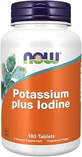 Now Foods, Potassium Plus Iodine, 180 Tablets