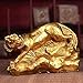 Addune Feng Shui 2022 Chinese Zodiac Tiger Figurine Golden Brass Lucky Tiger Statue Attract Wealth Desktop Collectible Home Office Table Decor Gift