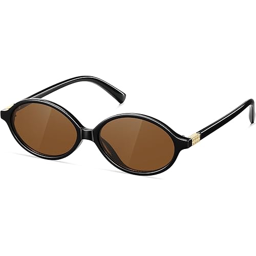 Sunglasses for Women Classic Vintage Sunglasses Retro Oval 90s Trendy Shades Sun Glasses UV400 Protection Lens