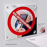 Schild: Keine Kartenzahlung möglich, Nur Barzahlung, doppelseitig bedruckt, 15x15 cm PVC inkl. 4 Bohrungen & Saugnäpfe
