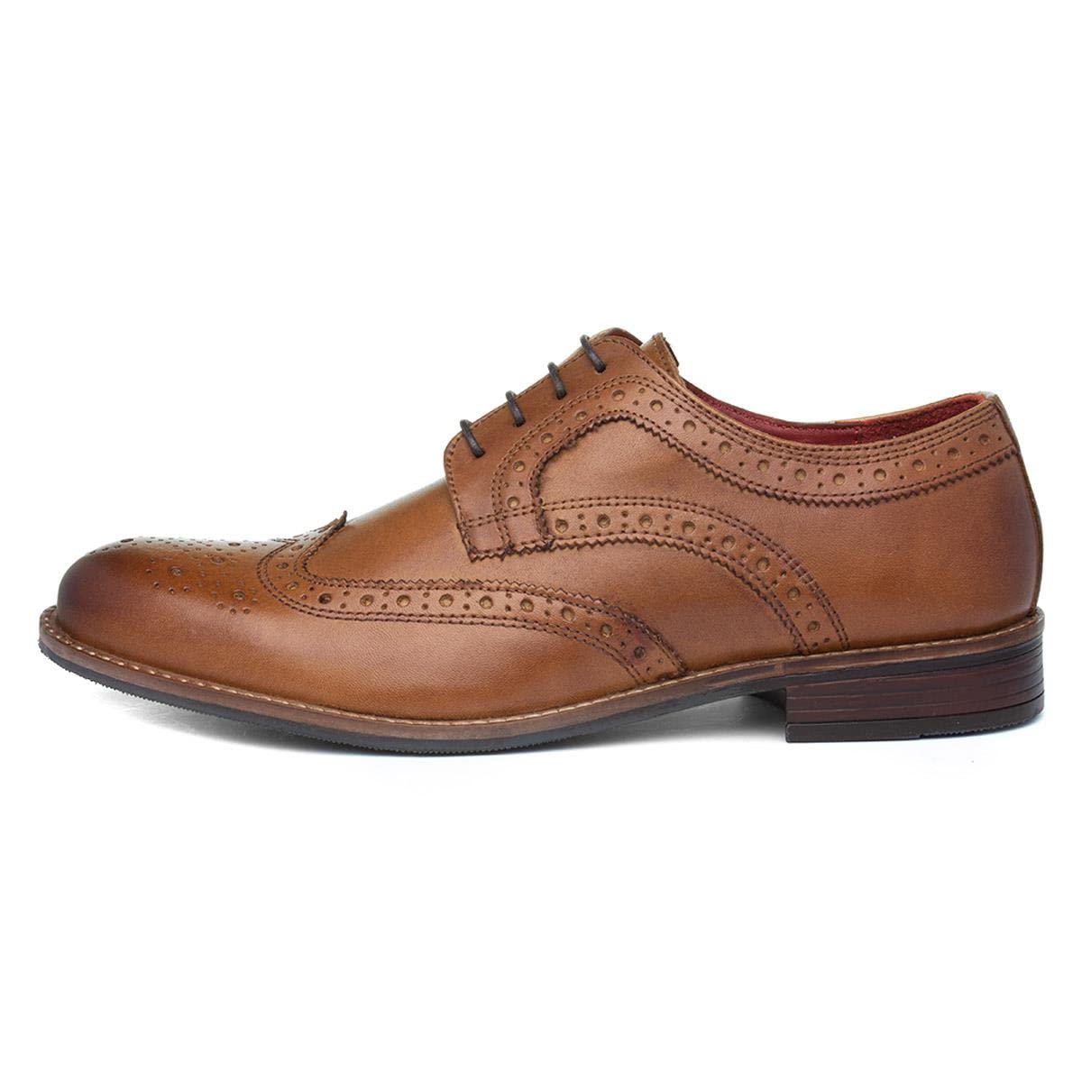 Silver StreetMilton Mens Tan Leather Brogue Shoe