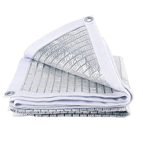 HH- Sonnenschutznetz Be Cool Solutions - 75% Reflektierendes Aluminiumfolie-Schutztuch Cloth Wärmedämmnetz-Schutznetz Für Patio-Gartenbalkone (Size : 2×7m)