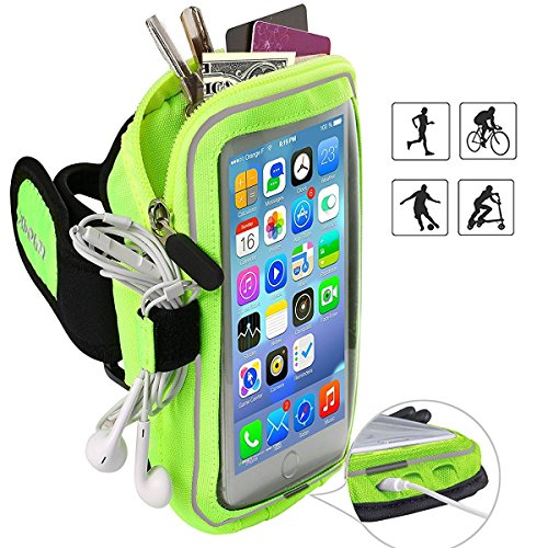 Xboun Sports Armband Case for Big Phones, Sweatproof Gym Jogging Exercise Running Armband for iPhone Xs 8 Plus 7 6s Plus 6 Plus/Sumsung Galaxy S9 S8 Plus/Motorola Moto X Pure/Droid Maxx 2