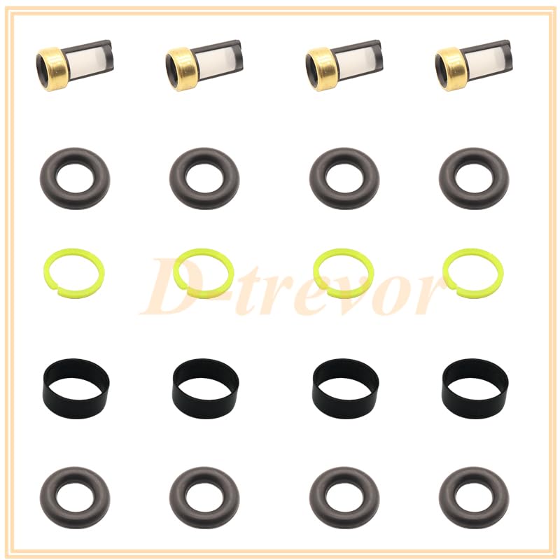 Fuel Injector Repair Kits for OEM 17103677 for Daewoo Lanos 1.5L 1.6L 99-02 17106772 17091728 17113743 - (Color: 20 Set)
