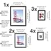 VSADEY 10 Pack Picture Frames Collage Wooden Photo Frames Wall Gallery Kit for Wall and Home with Mat, One 11x14 in, Two 8x10 in, Three 5x7 in, Four 4x6 in, Black