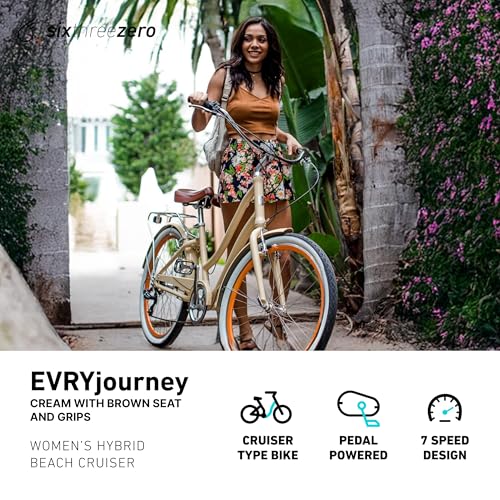sixthreezero EVRYjourney Women’s Beach Cruiser Bike,