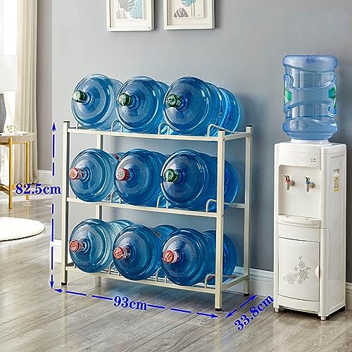 Porte-bouteille d'eau de 5 gallons et support de pichet d'eau robuste empilable 93cm - 3
