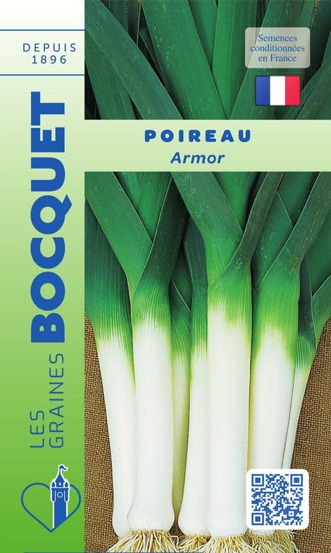 Sachet de graines potagères Poireau Armor- Les Graines Bocquet