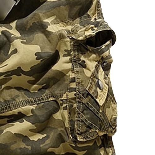 Shorts Cargo Clásicos Masculinos con Bolsillos Múltiples miniatura 2