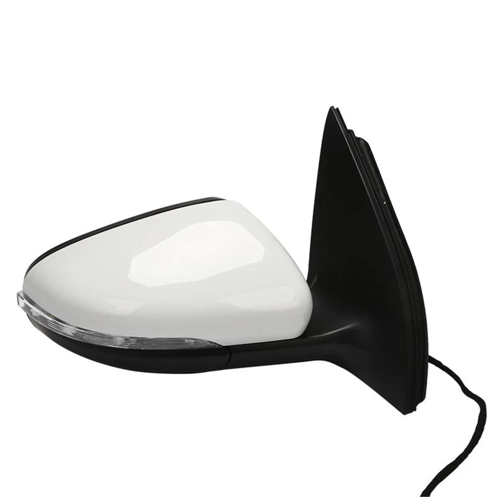 Gruppo Specchietto Retrovisore Specchietto Retrovisore Laterale Destro 6 Fili Per Golf Per MK6 2009-2012 Con Regolazione Elettrica/riscaldamento Bianco(Giusto)
