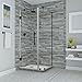 Aston SEN967EZ-ORB-352932-10 Bromley Frameless Hinged Shower Enclosure with StarCast Clear Glass, 34.25" to 35.25" x 32.375" x 72", Oil Rubbed Bronze