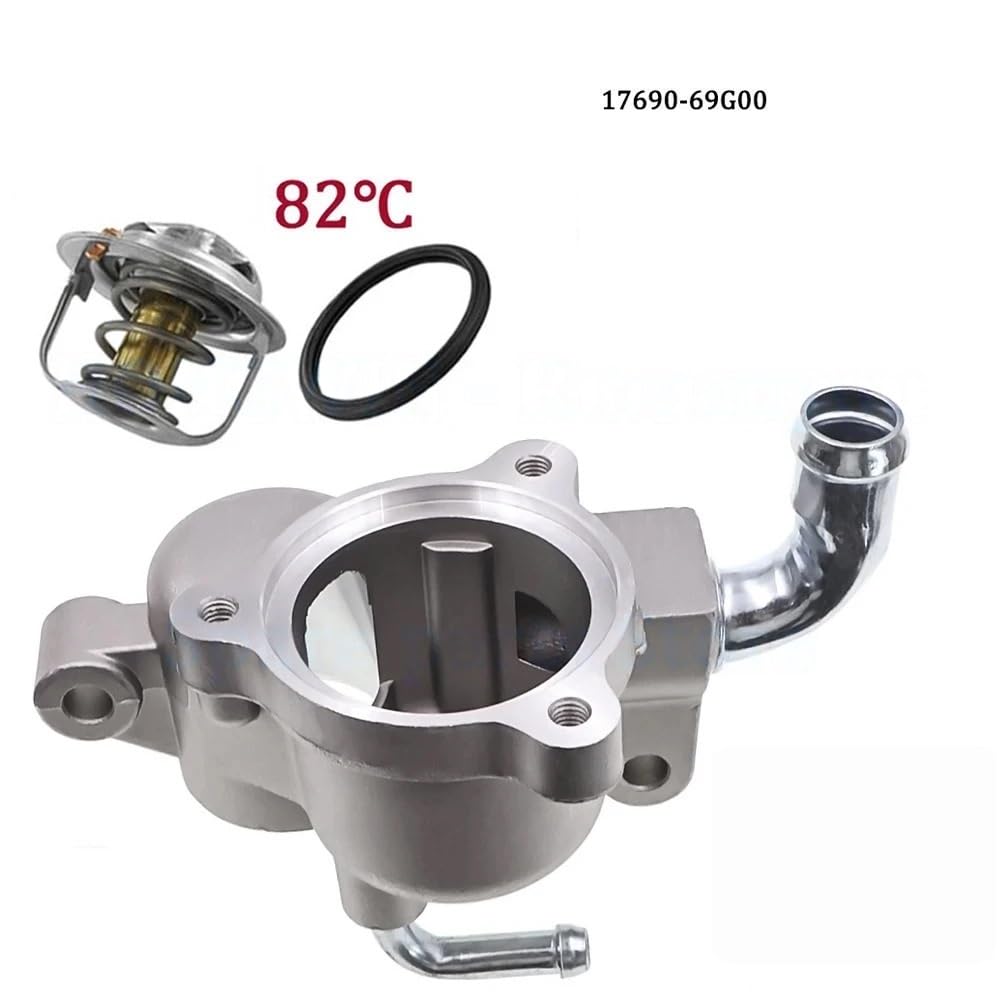 Thermostat mit Gehäuse 17690-69G00 Passend für Suzuki Jimny JB43W 1998-2019 Ignis Swift SX4 EZ Liana Aerio M16A M13A 1769069G00 Thermostat Kühlmittel(1 Set (2pcs))