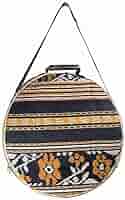 Schoudertas - Strandtas - Shopper Achtergrond met de kleuren van een pauwenveer