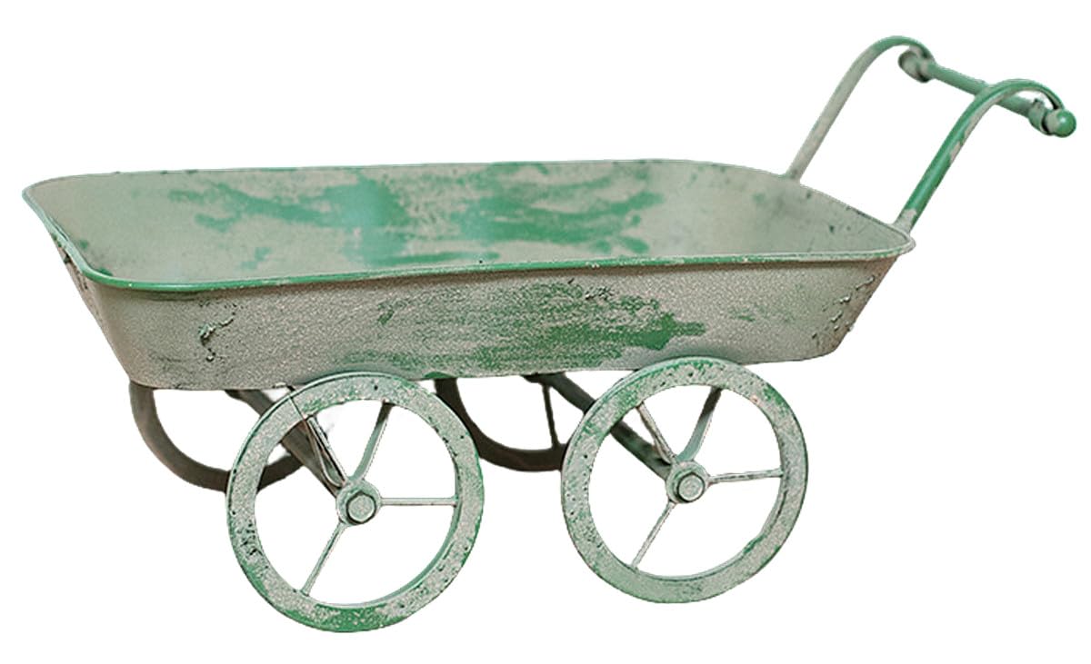 Amazon | トロリー植木鉢 プランター 可移動 花台 鉢植え 鉄一輪車