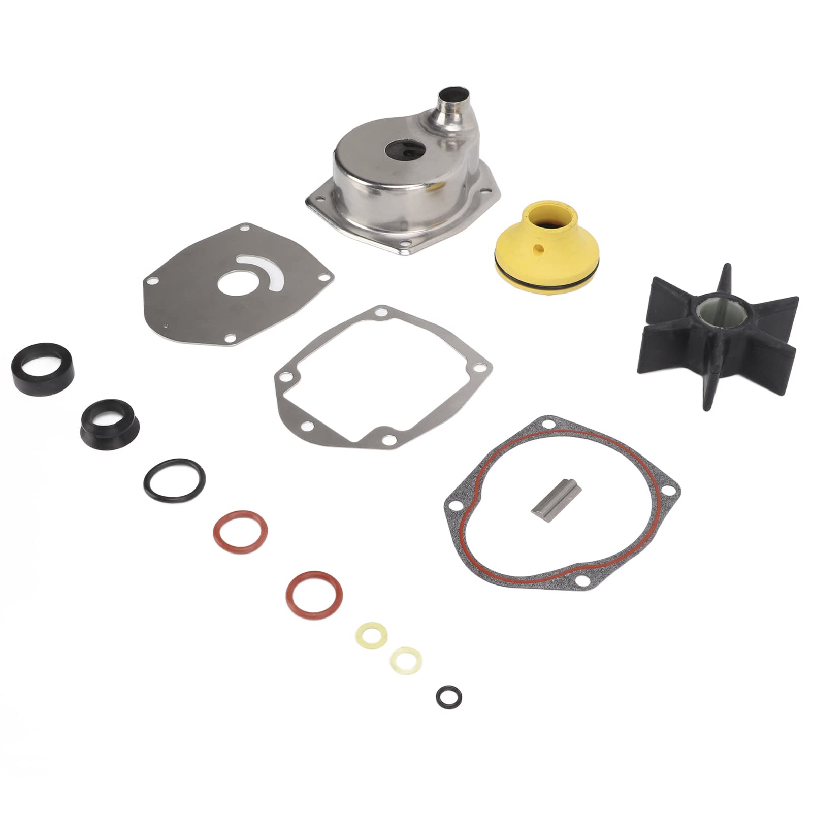 Impeller Mercruiser Alpha One Gen 1,Wasserpumpenlaufrad-Reparatursatz,Kfz-Motorwasserpumpen,Wasserpumpenlaufrad-Reparatursatz 817275Q05 Ersatz Für 200 225 250 Mercr