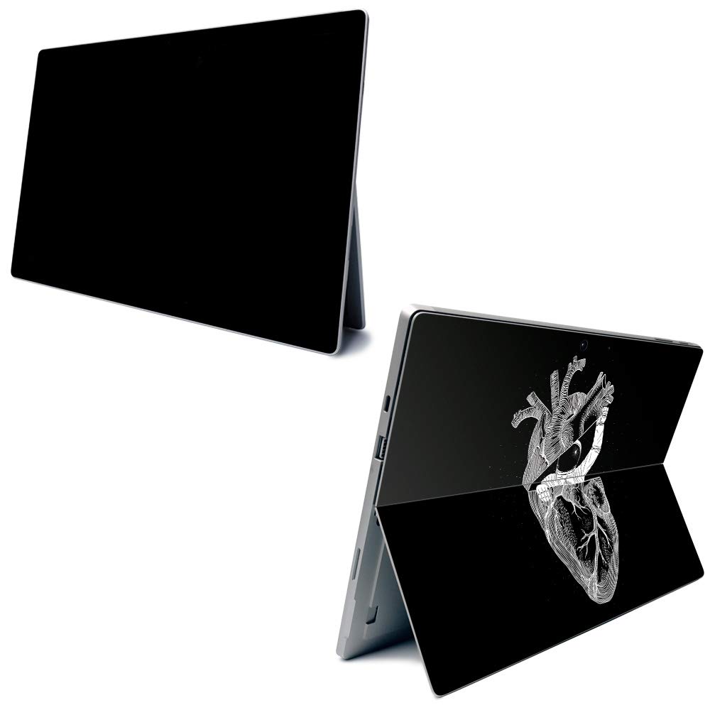 MightySkins Carbon Fiber Skin for Microsoft Surface Pro 7 - My Space | Textured Carbon Fiber Finish | Easy to Apply, Remove, and Change Styles | Made in The USA