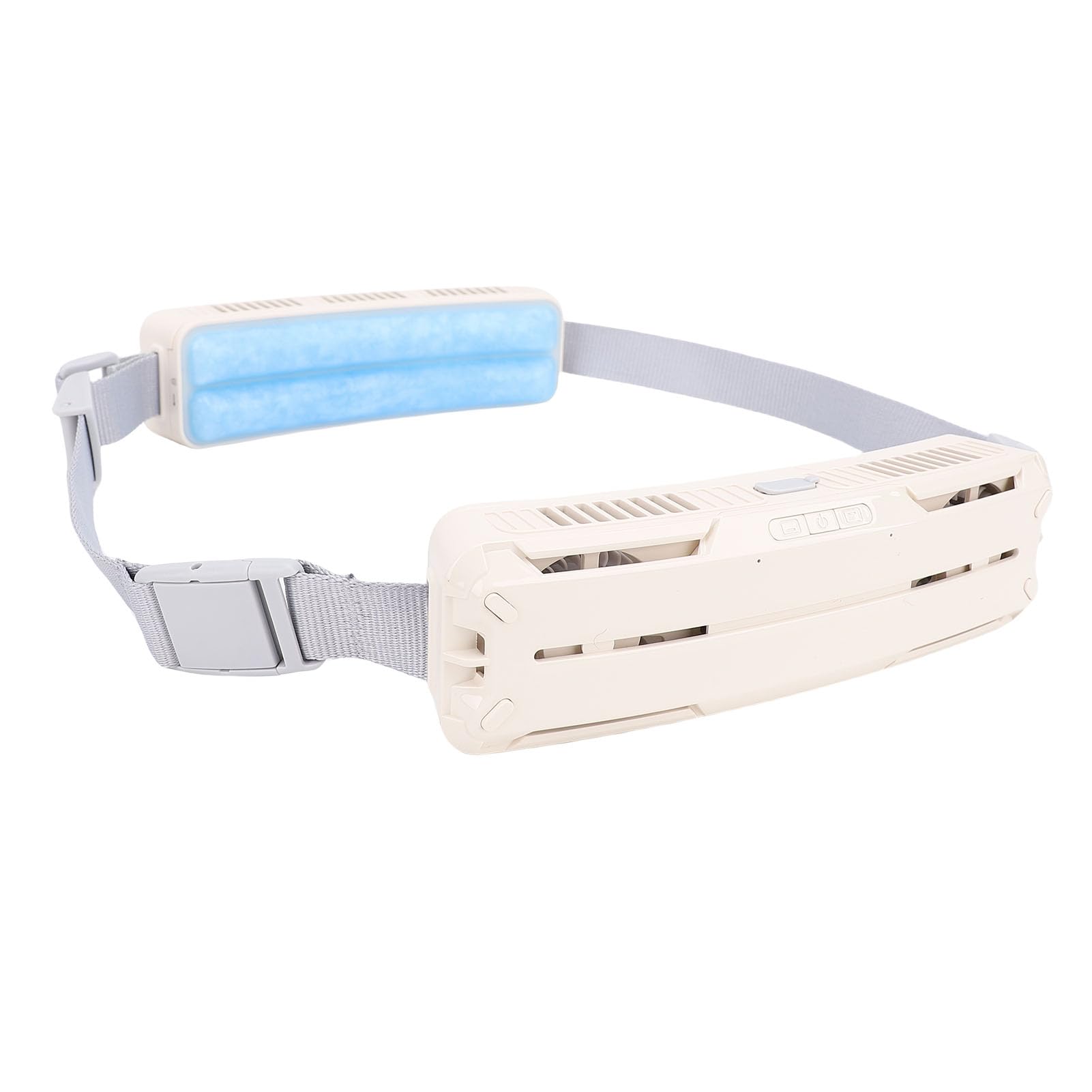 Fafeicy Ventilatore da Vita Indossabile con Batteria da 5000mAh e Tecnologia di Raffreddamento Integrata per Lavoro e Sport All'aperto (WHITE)