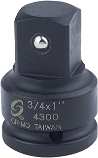SUNEX TOOLS 4300 3/4-Inch Female 1-Inch Male Impact Socket Adapter