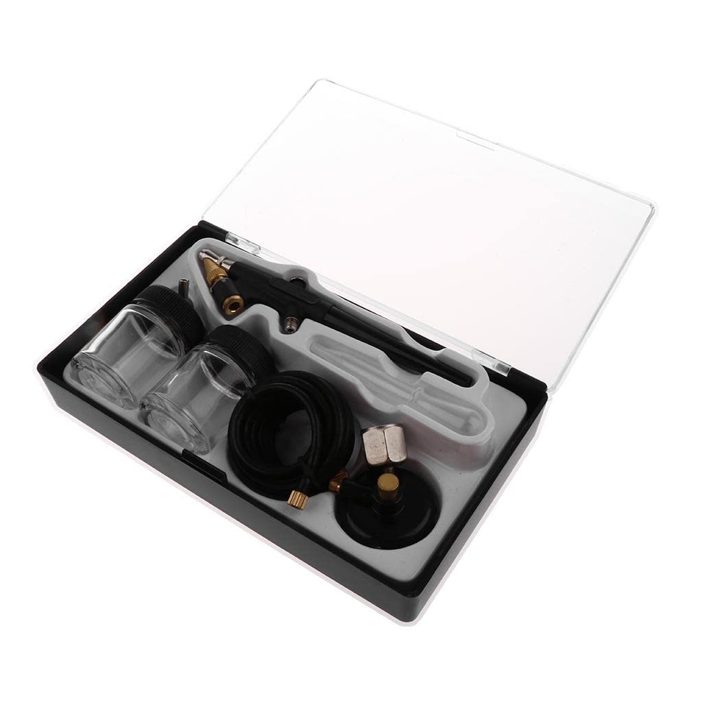 Professional Multi-Purpose Airbrush Kit | Single Action Gravity Feed Spray Paint Gun Set for Art, Wall, Car, and Nail Painting | Precision Atomization | Model Crafting Tool | 0.