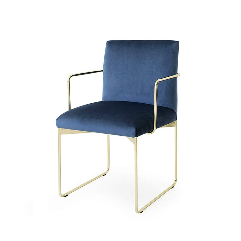 Chaise en cuir et fer forgé pour décoration maison style nordique