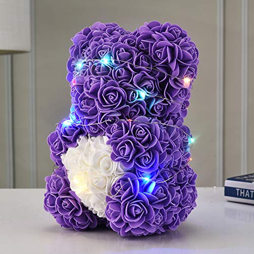 image for Rose Teddy Rose , Rose Bear - Handmade with Flower Petals - Artificial