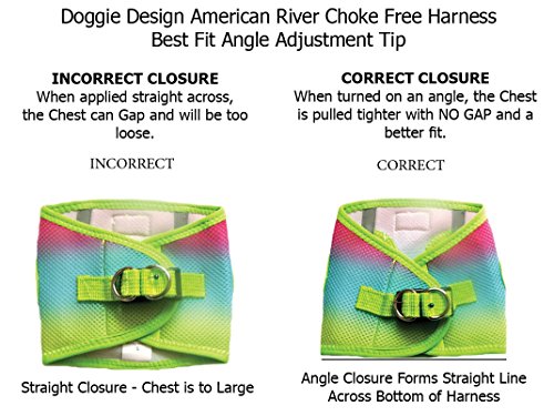 Ultra Choke Free Step In Reflective Dog Harness American River Ombre Raspberry Pink Orange (Large) #TOP3