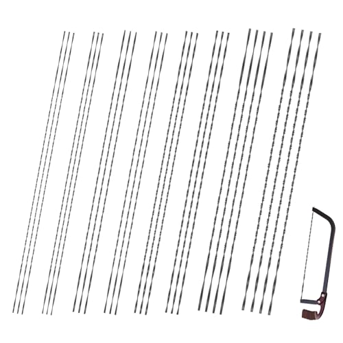 26 Stück Laubsägeblatt 130mm Spirallaubsägeblätter 1/2/3/4/5/6/7/8 Laubsäge Laubsägen Juweliersäge Laubsäge für Holz Kunststoff Metall Elektrowerkzeug Zubehör