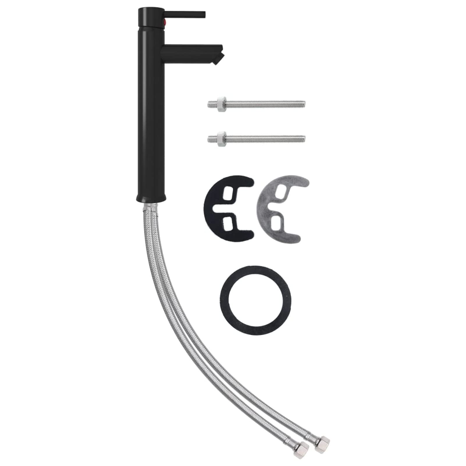 Lavabo con Grifo y tapón pulsador Cristal Templado Esmerilado Lavado De Bano