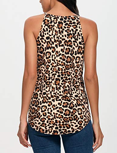 Image of LouKeith Womens Tank Tops Casual Flowy Printed Vest Shirts Sleeveless Cotton Soft Summer Tees Blouses
