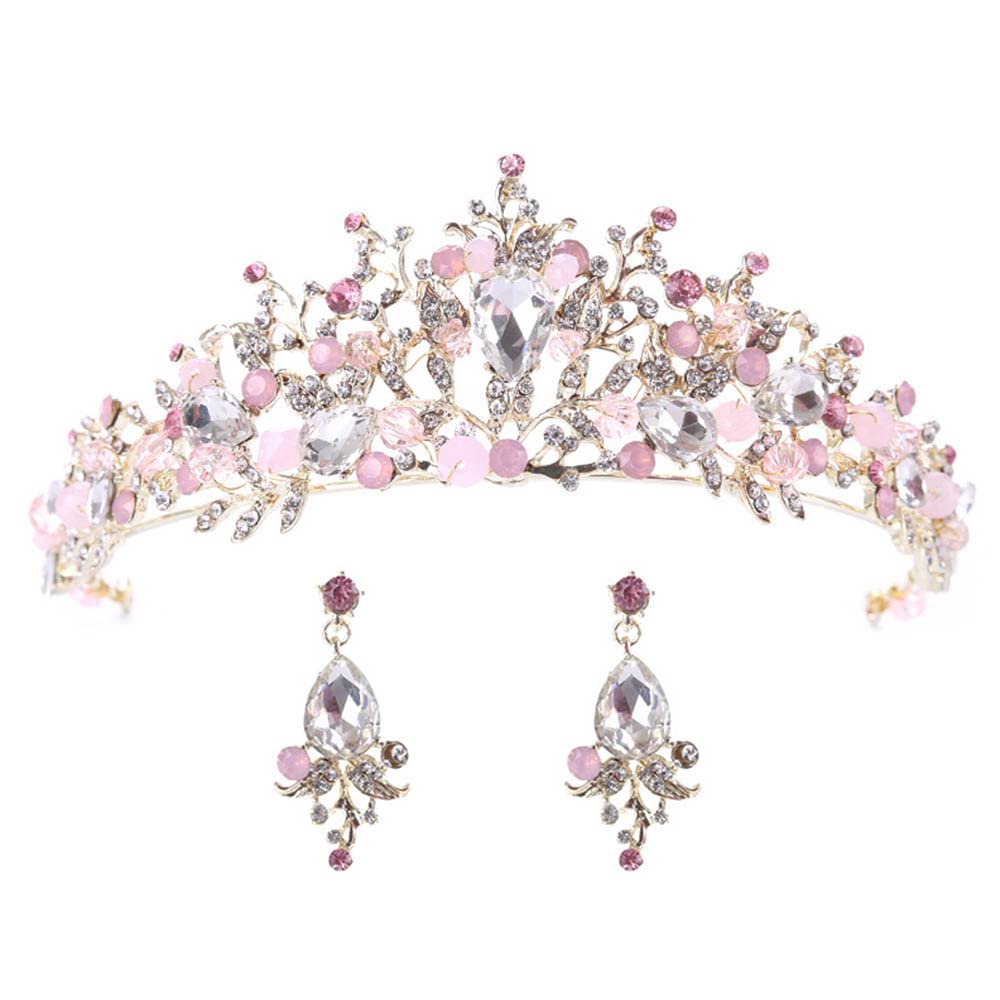 Princesa Tiara, Corona de Princesa, Corona de Reina, Corona Nupcial, Tiara de Boda Nupcial, Corona de Boda, para Cosplay Cumpleaños Fiesta Regalo para Niñas