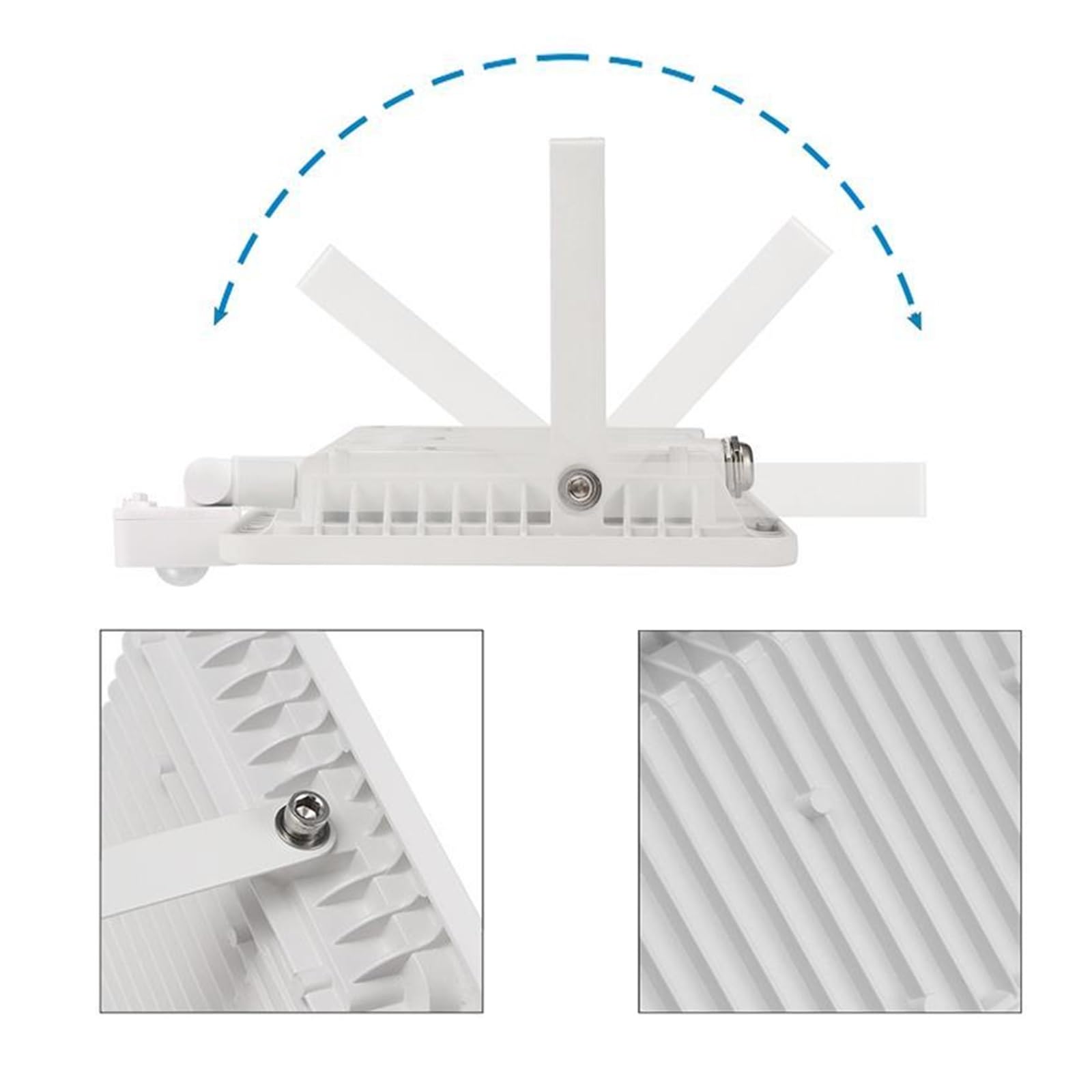 Focos exteriores, Luz LED De Inundación Con Sensor Movimiento PIR Carcasa Blanca, Reflectores 10W, 20W, 30W Y 50W, Proyector Impermeable IP65, For Exteriores Jardín(50W)