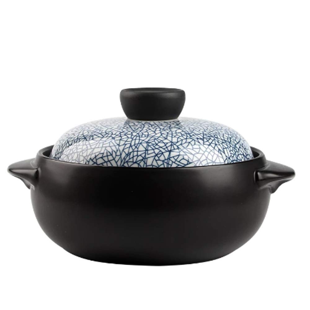 METTEOR Ceramic Casserole Household Soup Rice Noodle High Temperature Bellied Stew Pan Saucepot Earthenware Cooking Pot
