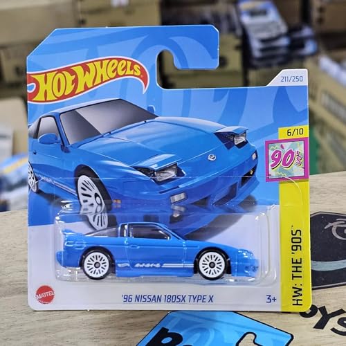 Image of Hot Wheels 2024 96 Nissan 1802SX Type X HW The 90S Ages 3 and Up (Blue)