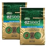 Scotts EZ Seed Patch & Repair Sun and Shade Mulch, Grass Seed, and Fertilizer, 40 lbs. (2-Pack)