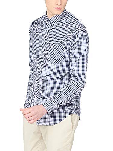 Ben Sherman Herren Ls Signature Gingham Freizeithemd, Blau (Dark Blue 26),...