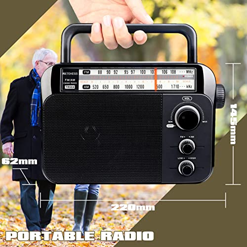 Retekess TR604 Radio Batteriebetrieben, UKW FM AM Radio mit Akku, Kofferradio, Küche, Bad, Outdoor, für Senioren… - Image 4