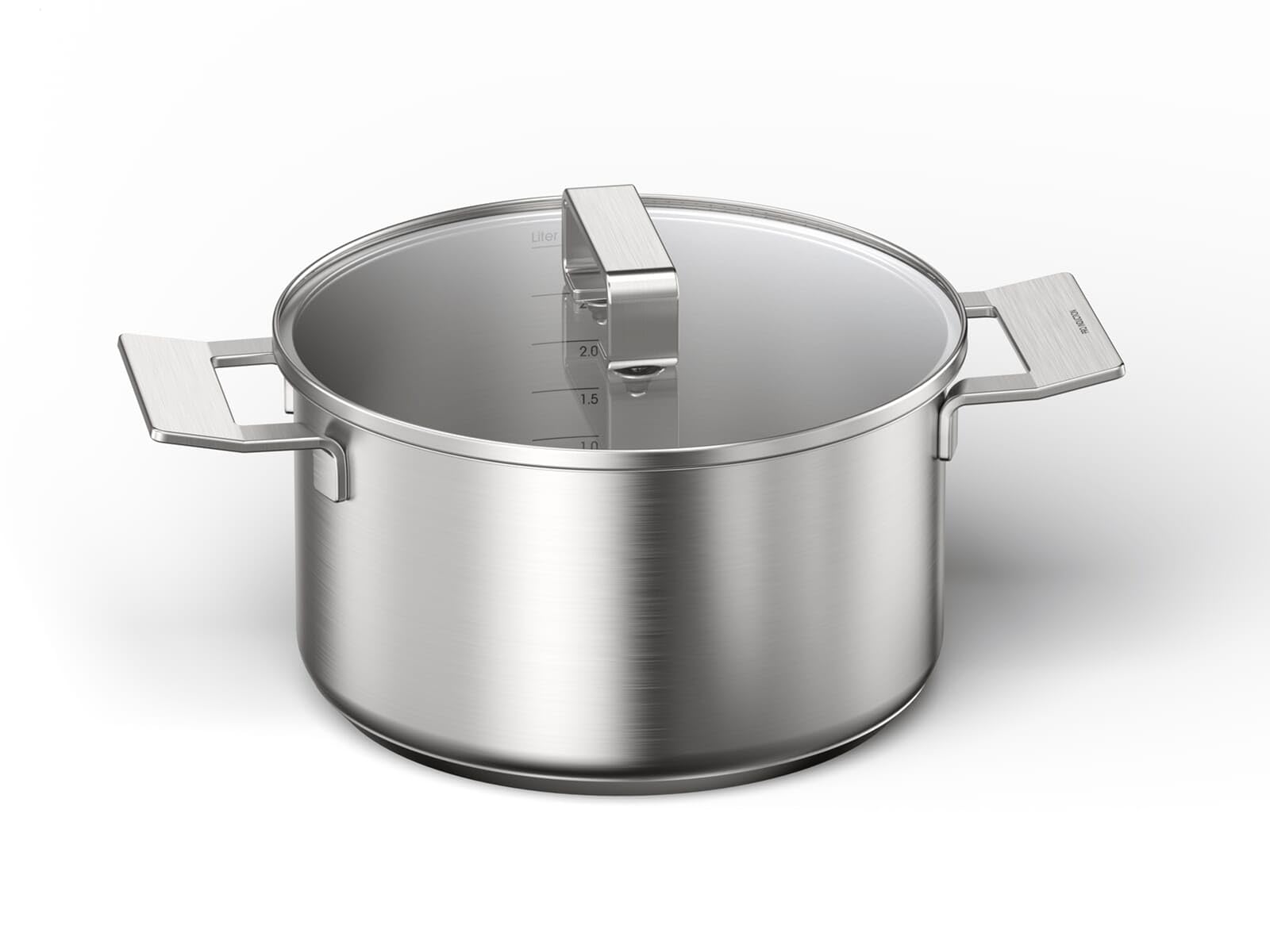 Bosch HEZ9SE040 - Set di 4 utensili da cucina, 3 pentole, 1 padella per fornelli elettrici e piani cottura a induzione, prodotto in Germania