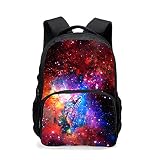Mochila adolescente, universo espaço TrendyMax Galaxy padrão mochila fofa para escola, Céu estrelado 2, 17.5 * 13 * 6.7 Inch, Laptop