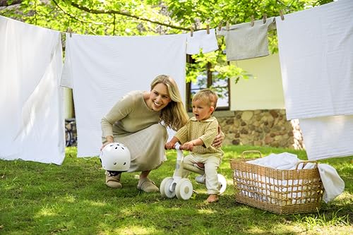 Momi Kinderlaufrad DEX für Mädchen und Jungen im Alter von 1 bis 3 Jahren, klappbarer Rahmen, höhenverstellbarer Sattel, pannensichere Kunststoffräder, wiegt nur 2 kg