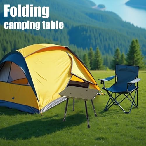 Table pliante camping robuste à hauteur réglable et bureau antidérapant toutes surfaces - 8