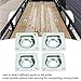 Hapivida 4PCS Ring Flush Hatch Pull Carbon Steel 2000lb Maximum Breaking Force Trailer Tie Downs for Trailers Boat Handles D Rings