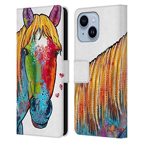 Protège écran iPhone 14 Plus étui portefeuille cuir cheval