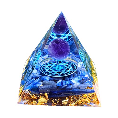 Fuaensm Orgonit Pyramide Orgonit Pyramide Kristall Gesundheit Reiki Pyramide Chakra Meditation Kristall Pyramid Kristall Pyramide Haus Dekoration 5cm Cover