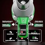 4.0Ah Battery Cordless Impact Wrench, 320Ft-lbs(430N.m) Brushless 1/2 Impact Gun, 20V High Torque Power Impact Driver, Electric Impact for Car Home, 1 Battery - Image 2