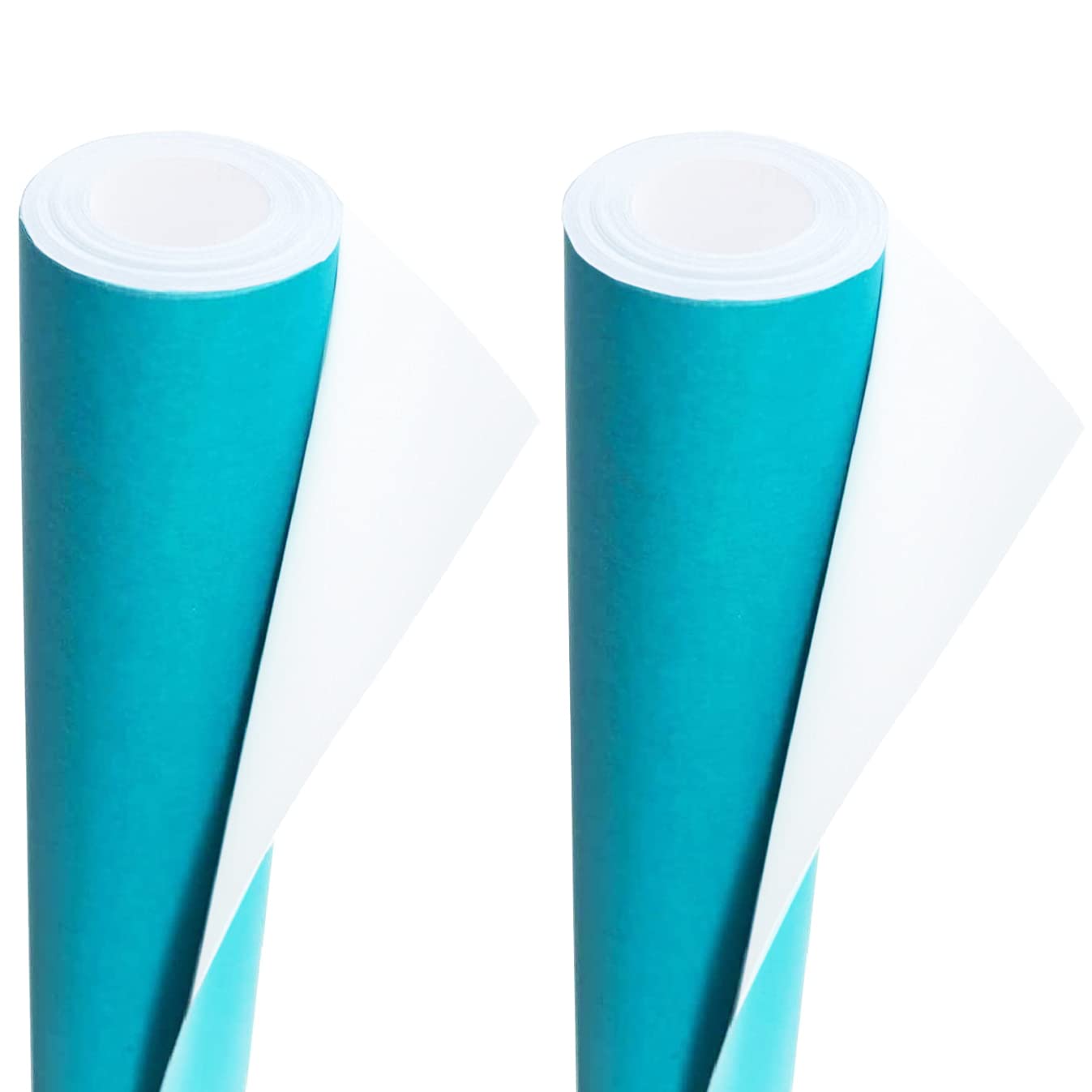 2 Rolls of Packing/Display Poster Paper Roll 3Ace Crafts – 10 m x 76 cm Ideal for Wrapping Wrap Birthday Gifts Drawing Table Runner Covering Parcel Backing School Board – Turquoise Colour — image 1