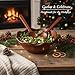 Melvvi Large Wooden Salad Bowl Set with 2 Serving Utensils | 12