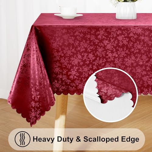 Image of Smiry Rectangle Waterproof Heavy Duty Vinyl Tablecloths, 54 x 108 Inch