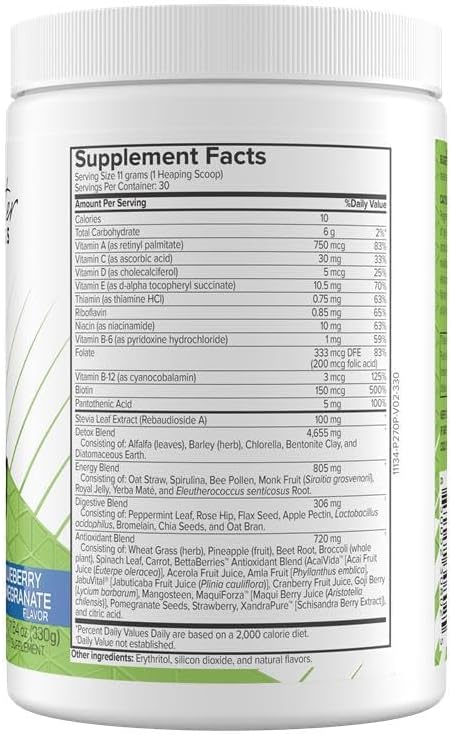 DetoxKing – All-in-One Detox Cleanse with Probiotics, Fiber, Antioxidants & Digestive Enzymes – Full Body Detox & Digestive Support – 30 Serv, YMW